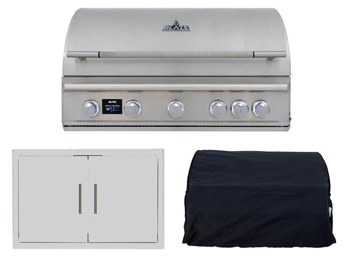 Blaze LTE PRO 3-Piece 40" Outdoor Kitchen Package – package components