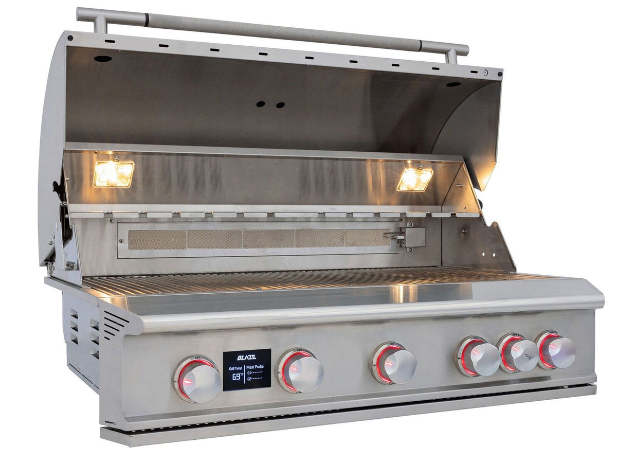 Blaze LTE PRO 3-Piece 40" Outdoor Kitchen Package – LTE PRO 40" grill, angled open