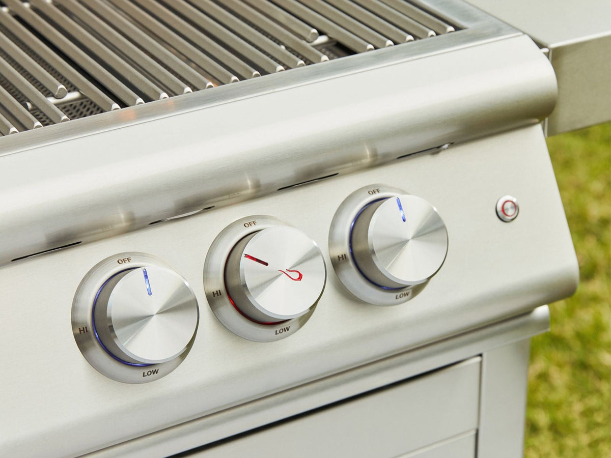 Blaze LTE+ 8-Piece 32" Outdoor Kitchen Package with PCM Components – control knobs detail