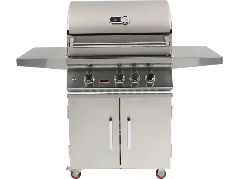 Whistler 28-Inch 3-Burner Gas Grill With Rear Infrared Burner, Grill Lights, Rotisserie Kit & Cover