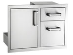 Fire Magic Premium Flush 30-Inch Access Door & Double Drawer Combo with Soft Close