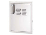 Fire Magic Premium Flush 14-Inch Louvered Single Access Door with Propane Tank Storage - Right Hinge (Swings Right)