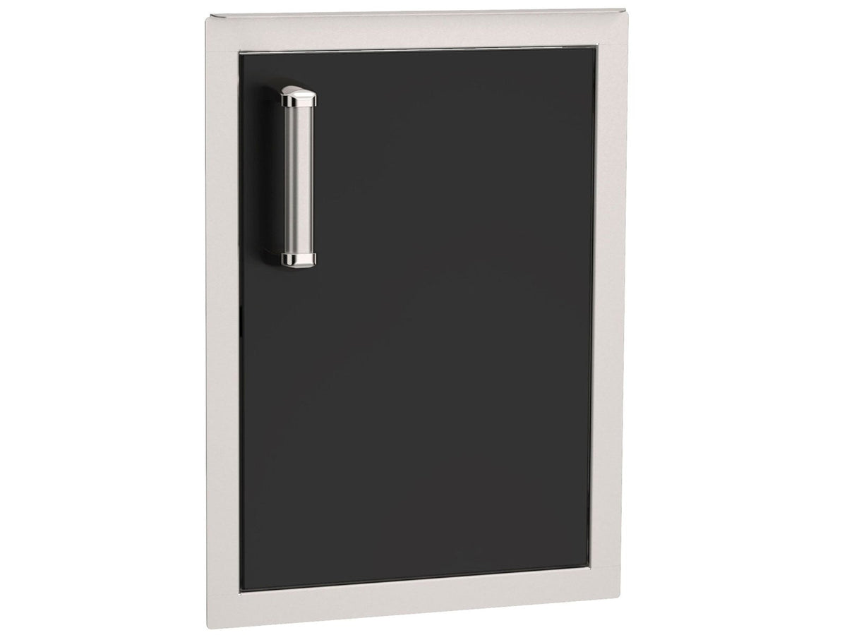 Fire Magic Echelon Flush Black 14-Inch Vertical Single Access Door with Soft Close - Right Hinge (Swings Right)