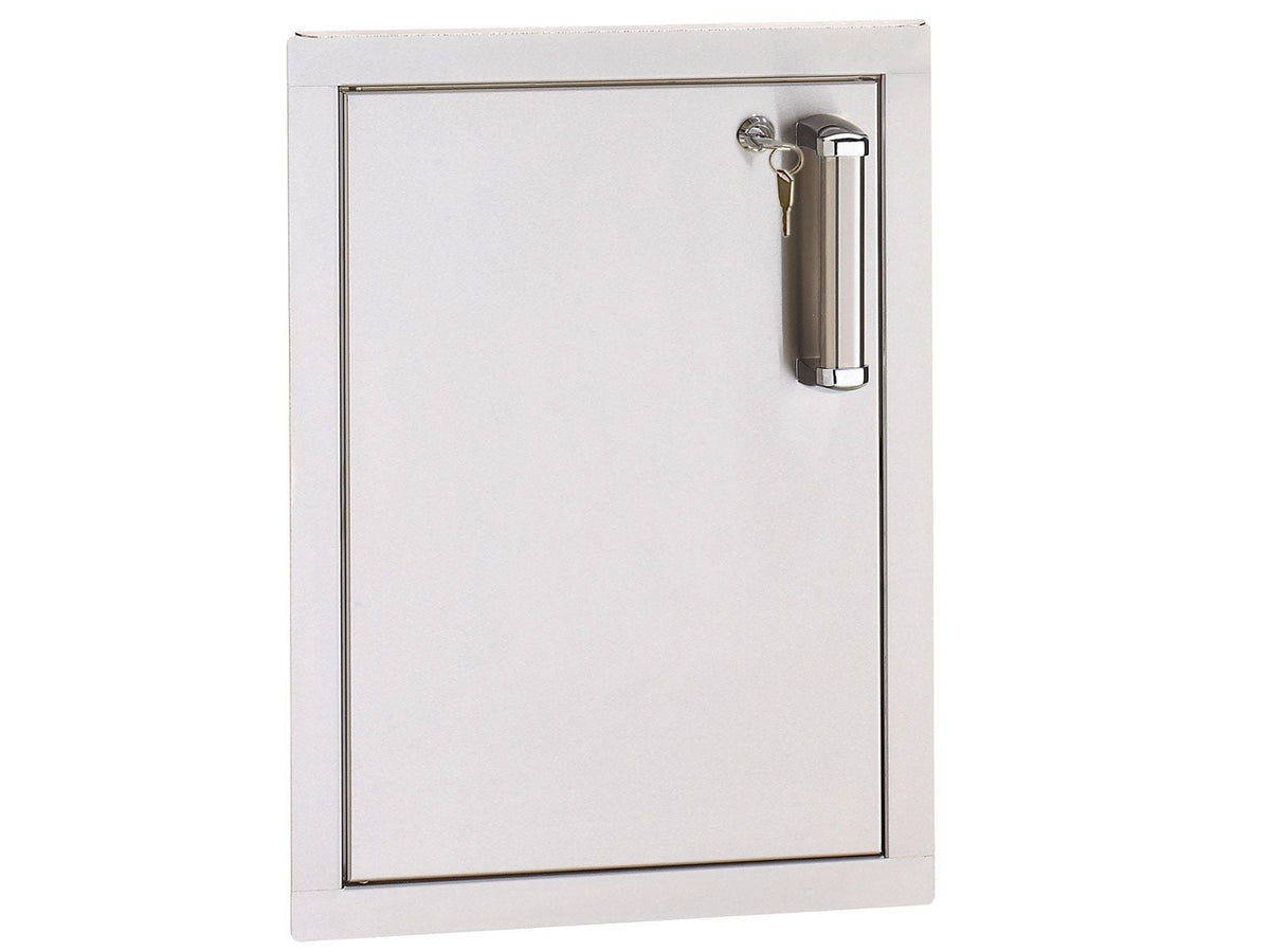 Fire Magic Premium Flush 17-Inch Vertical Single Access Door with Soft Close - Left Hinge (Swings Left)