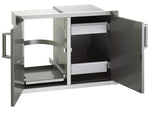 Fire Magic Premium Flush 30-Inch Double Access Doors with Drawers & Propane Tank Storage with Soft Close