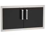 Fire Magic Echelon Flush Black 30 x 14-Inch Double Access Door with Soft Close