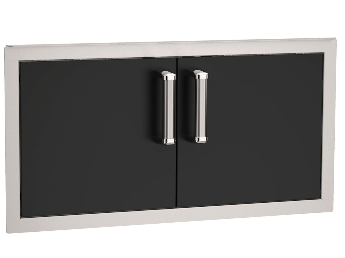 Fire Magic Echelon Flush Black 30 x 14-Inch Double Access Door with Soft Close