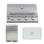 Blaze BCM 3-Piece 32" Outdoor Kitchen Package with Refrigerator