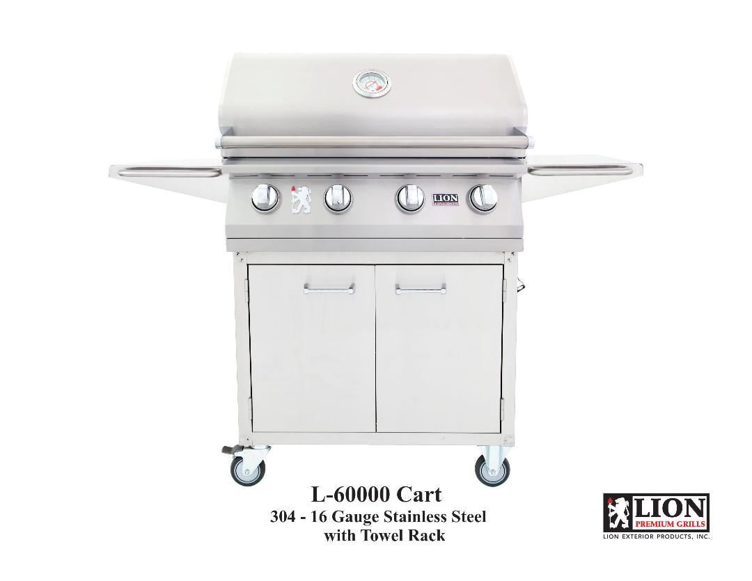 Lion Premium Grills Freestanding L60000 32-Inch 4-Burner Gas Grill