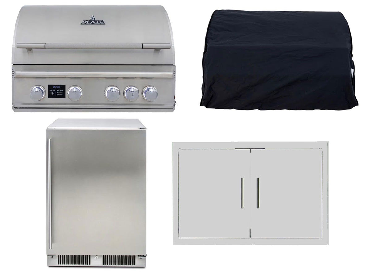 Blaze LTE PRO 4-Piece 32" Outdoor Kitchen Package – package components