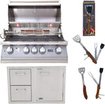 Lion L75000 32" natural gas grill package