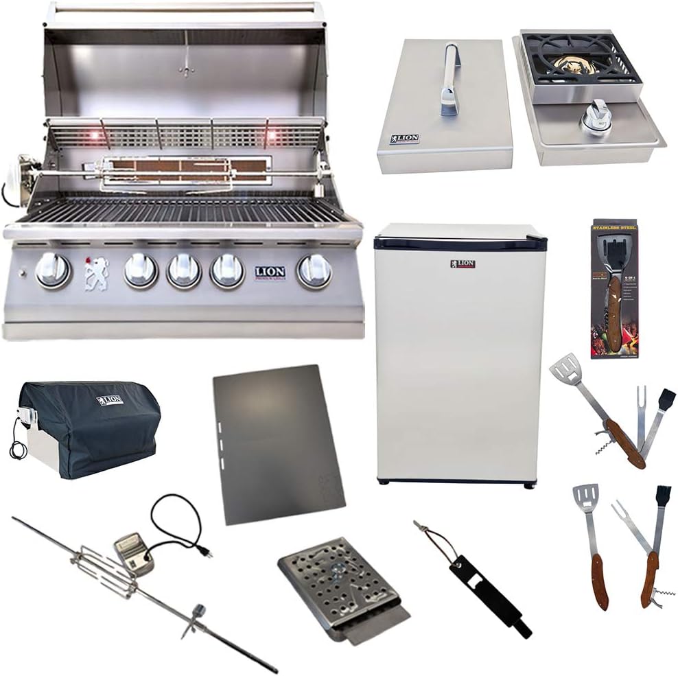 Lion 32" natural gas grill package