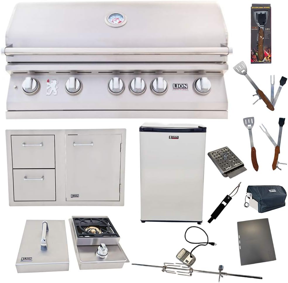 Lion L90000 40" propane grill package