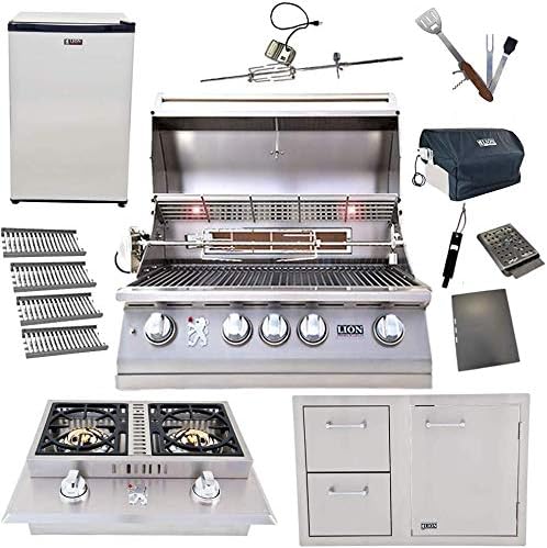 Lion L75000 32" propane grill package