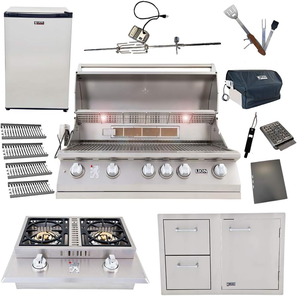 Lion L90000 40" propane grill package