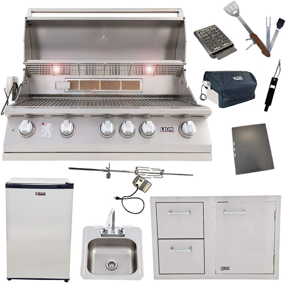 Lion L90000 40" propane grill package