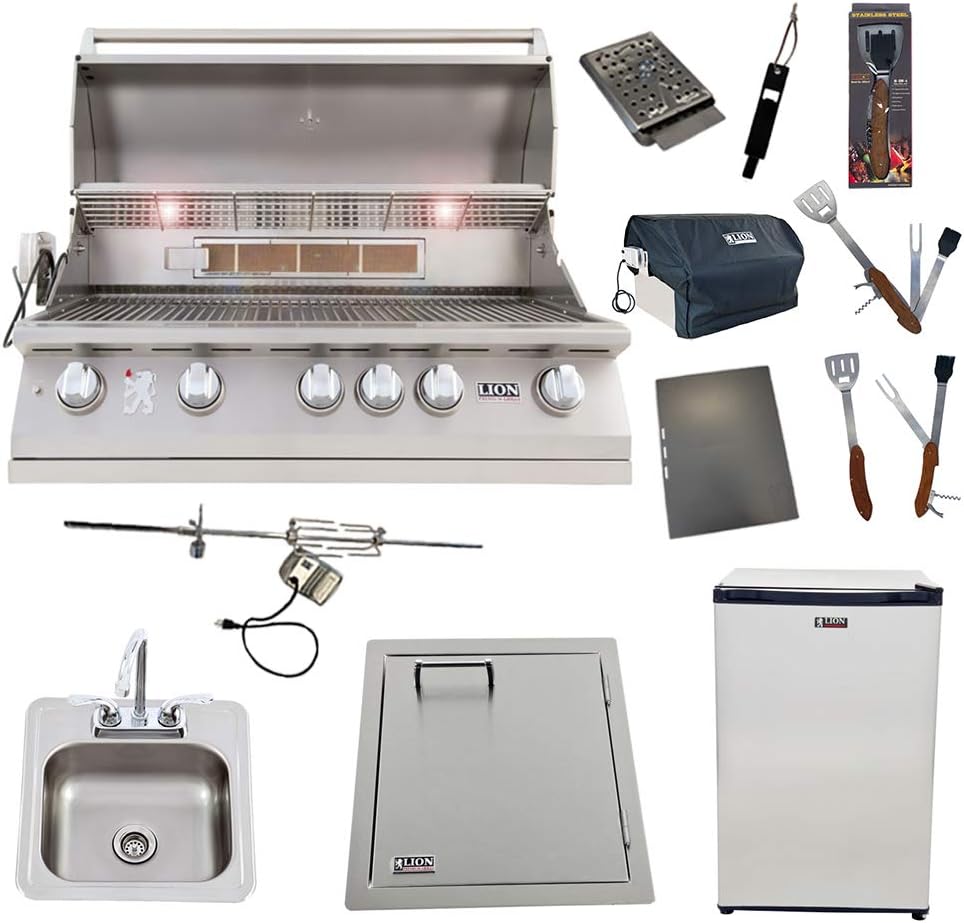 Lion L90000 40" propane grill package