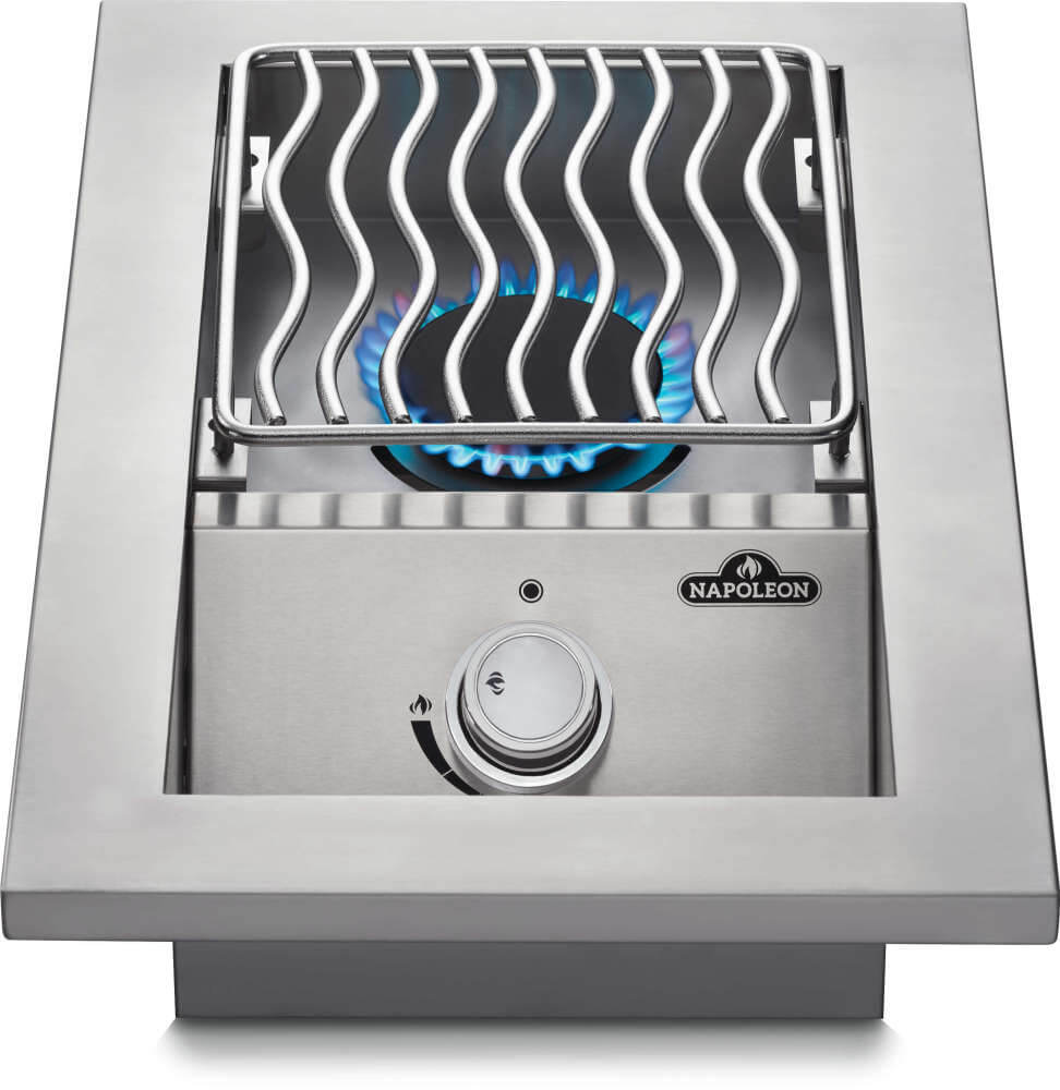 Napoleon Built-In 500 Series Inline Single Range Top Burner with Stainless Steel Cover