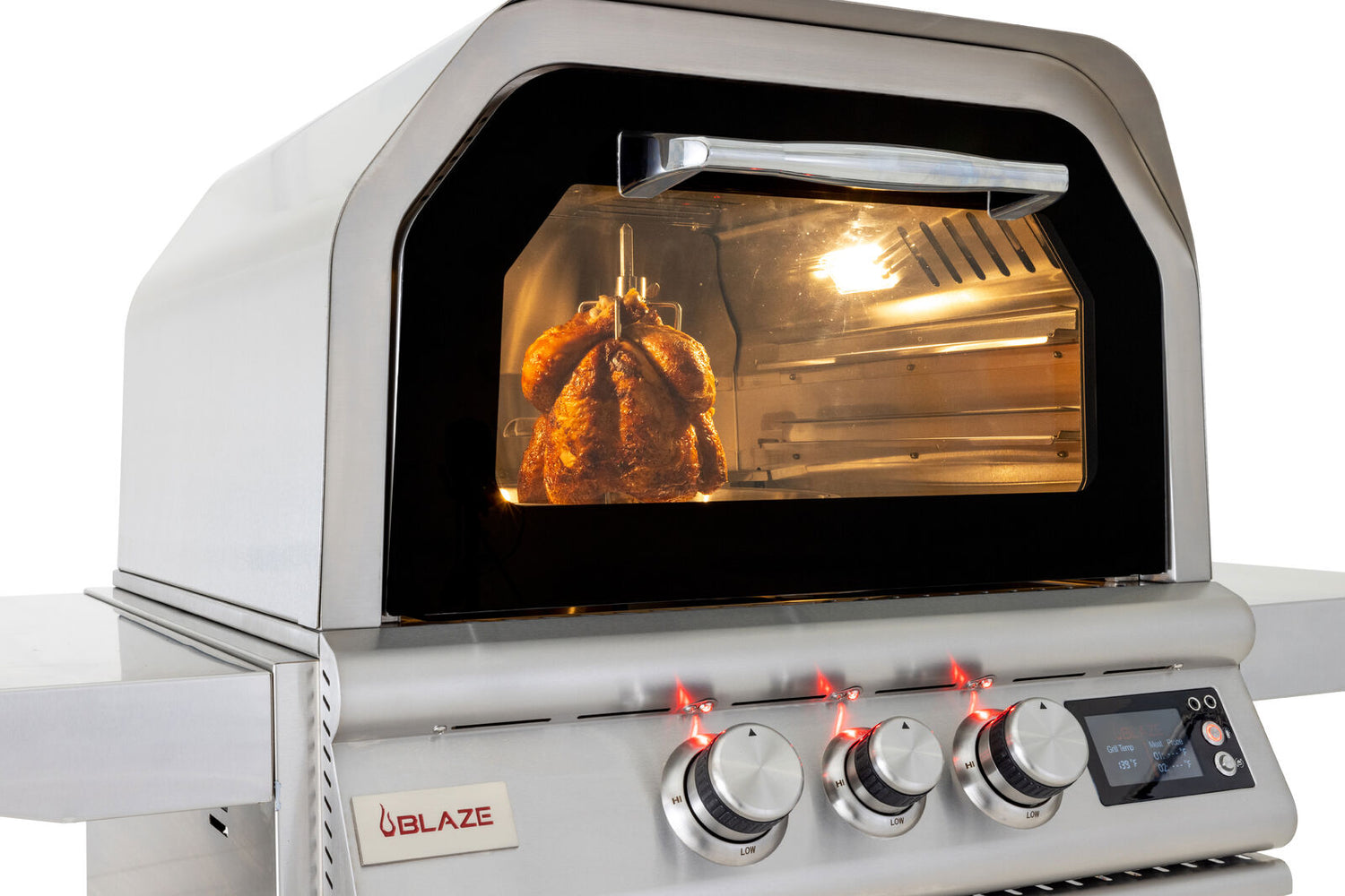 Blaze 26-Inch Gas Outdoor Pizza Oven With Rotisserie