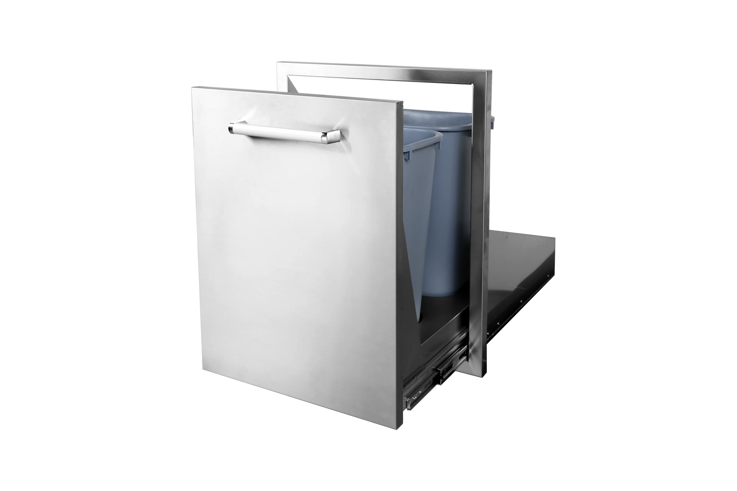 WHISTLER Stainless Steel Large Trash Can ~ Dual Compartments for Recyling.