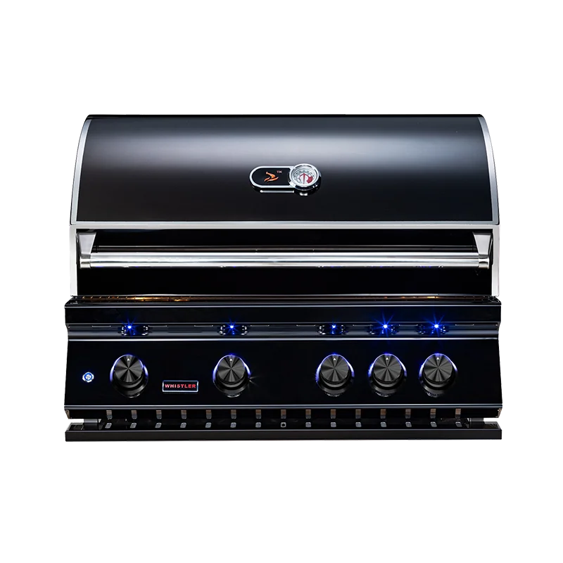 WHISTLER 34″ Black Stainless Steel Built-In 4 Burner Gas Grill