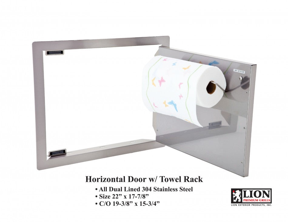 Lion Horizontal Door with Towel Rack