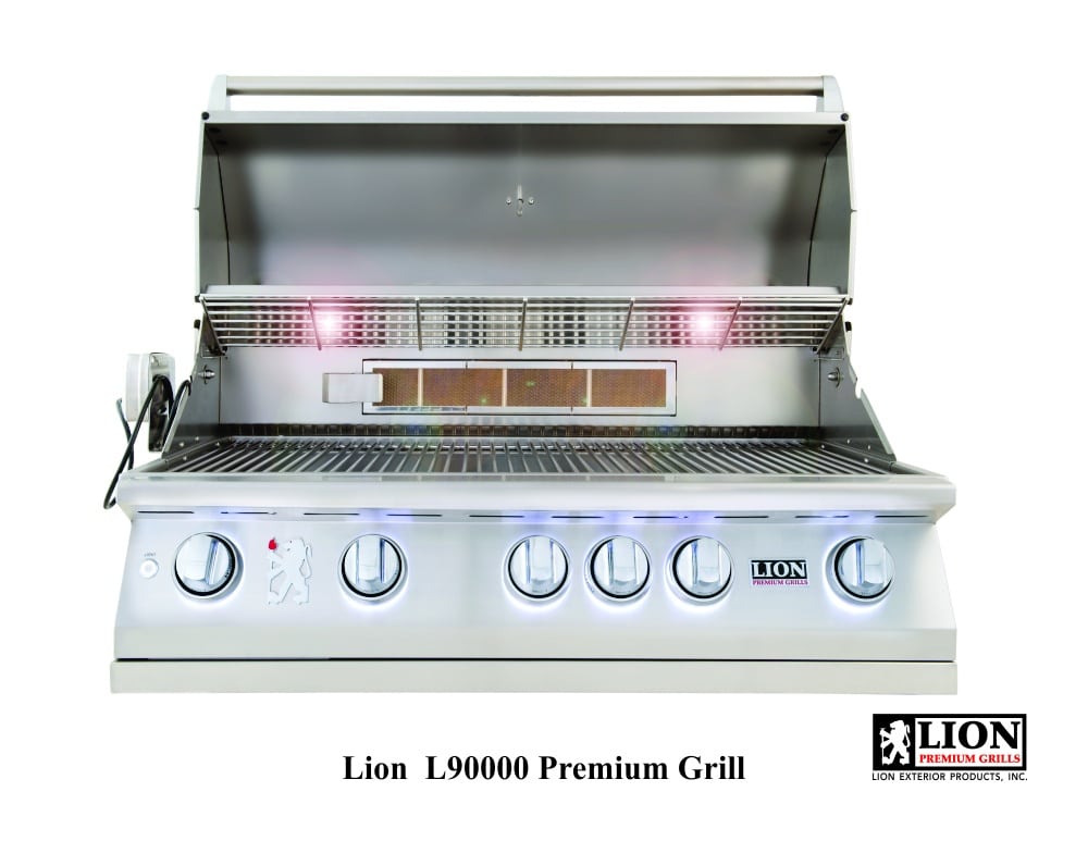 Lion L90000 40-inch built-in gas grill detail