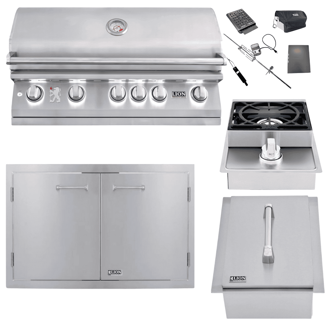 Lion L90000 40" grill package