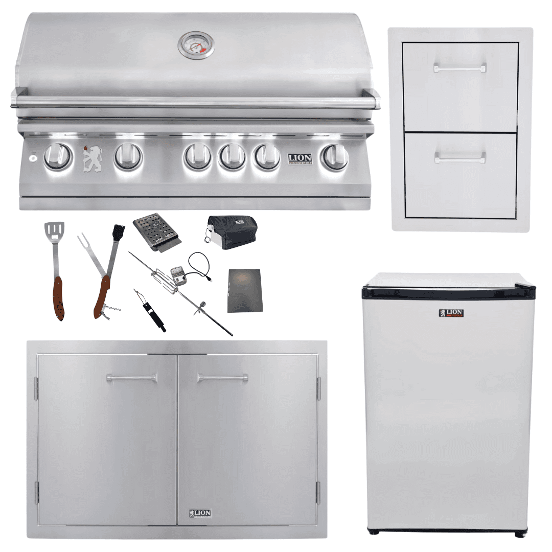Lion L90000 40" grill package