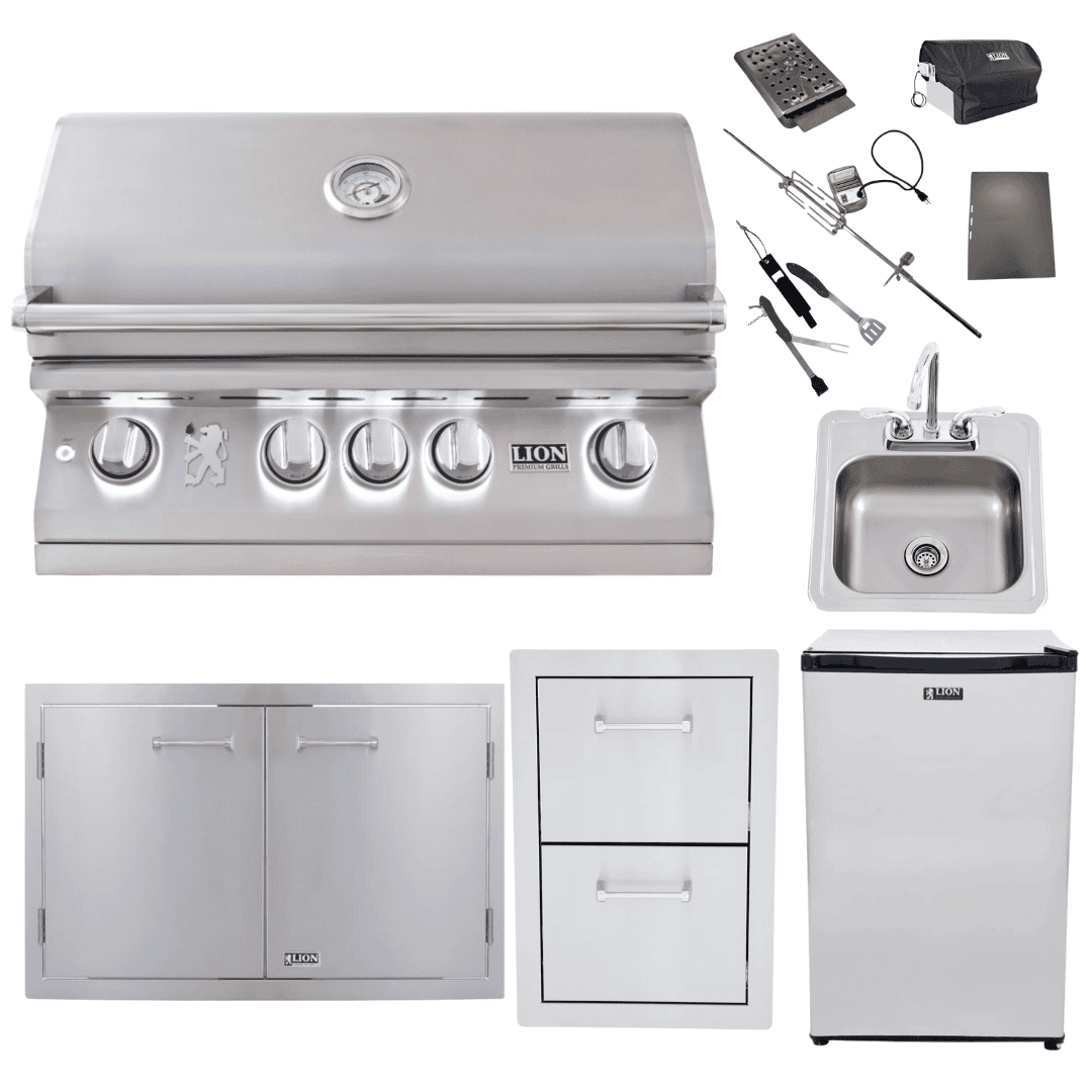 Lion L75000 32" grill package