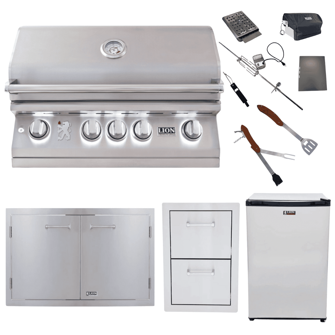 Lion L75000 32" grill package