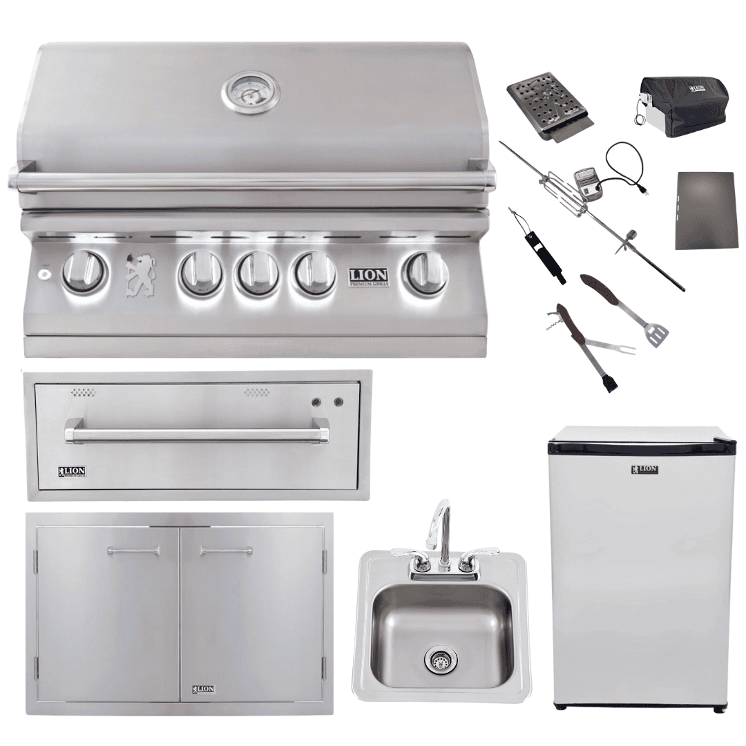 Lion L75000 32" grill package