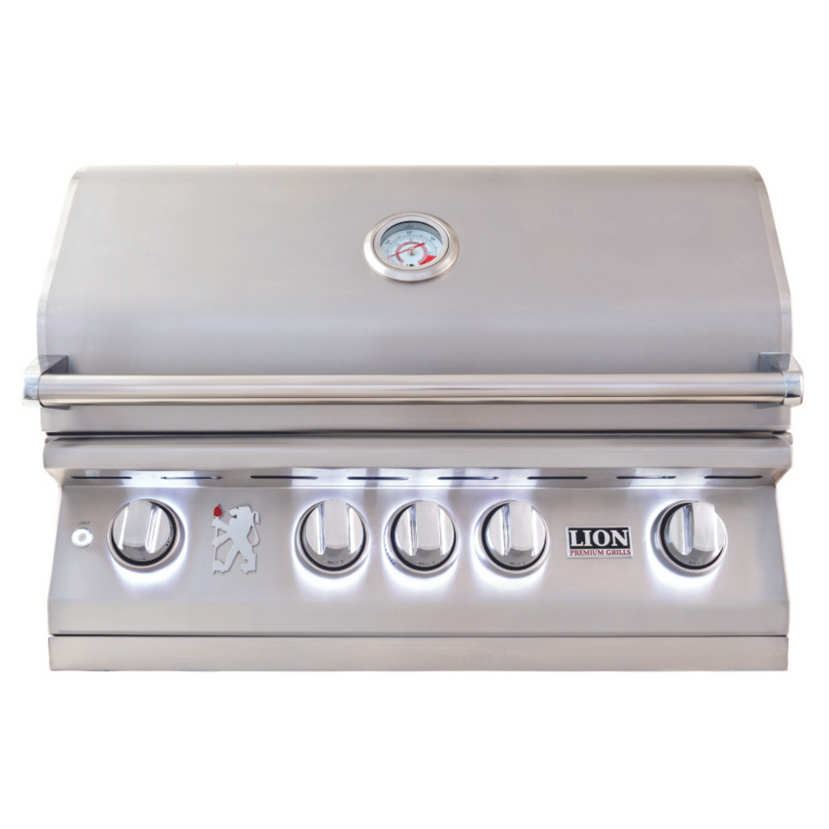 Lion L75000 32-inch built-in gas grill with LED lighting