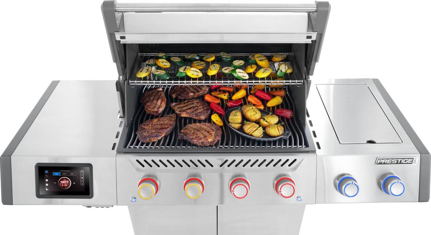 Napoleon Prestige PRO 500 Gas Grill with Smart Technology, Infrared Rear Burner, Side Sear Zone & Rotisserie Kit