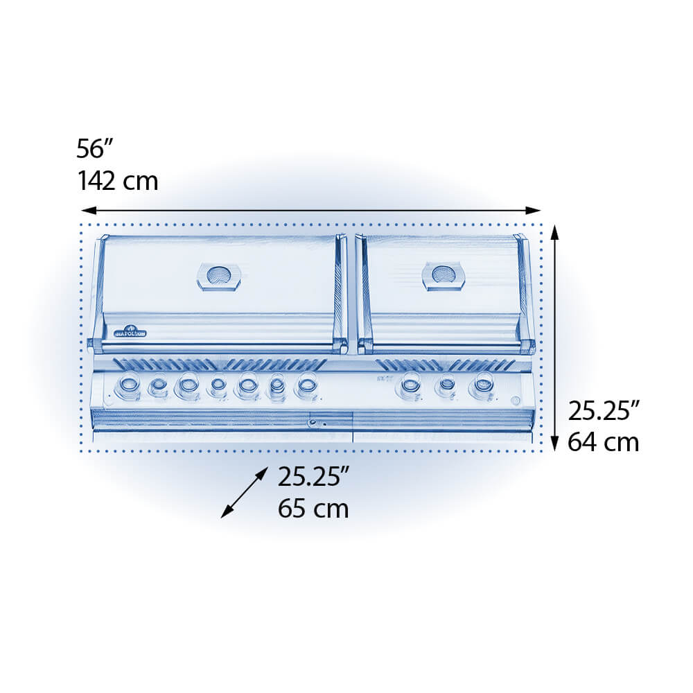 Napoleon Built-in Prestige® PRO 825 RBI with Infrared Bottom and Rear Burners