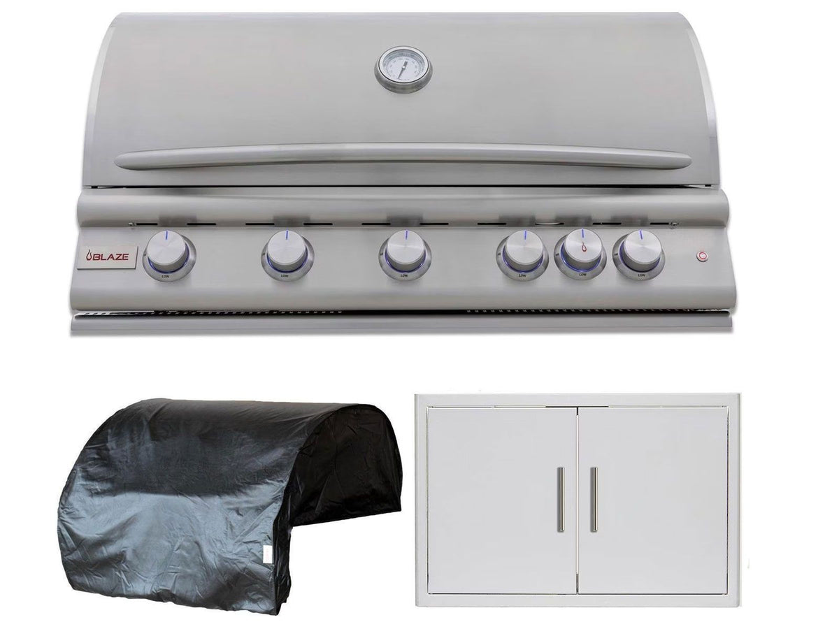 Blaze LTE+ 3-Piece 40" Outdoor Kitchen Package – package components