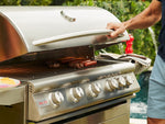 Blaze LTE+ 6-Piece 40" Outdoor Kitchen Package with PCM Components – grill in outdoor kitchen (lifestyle)