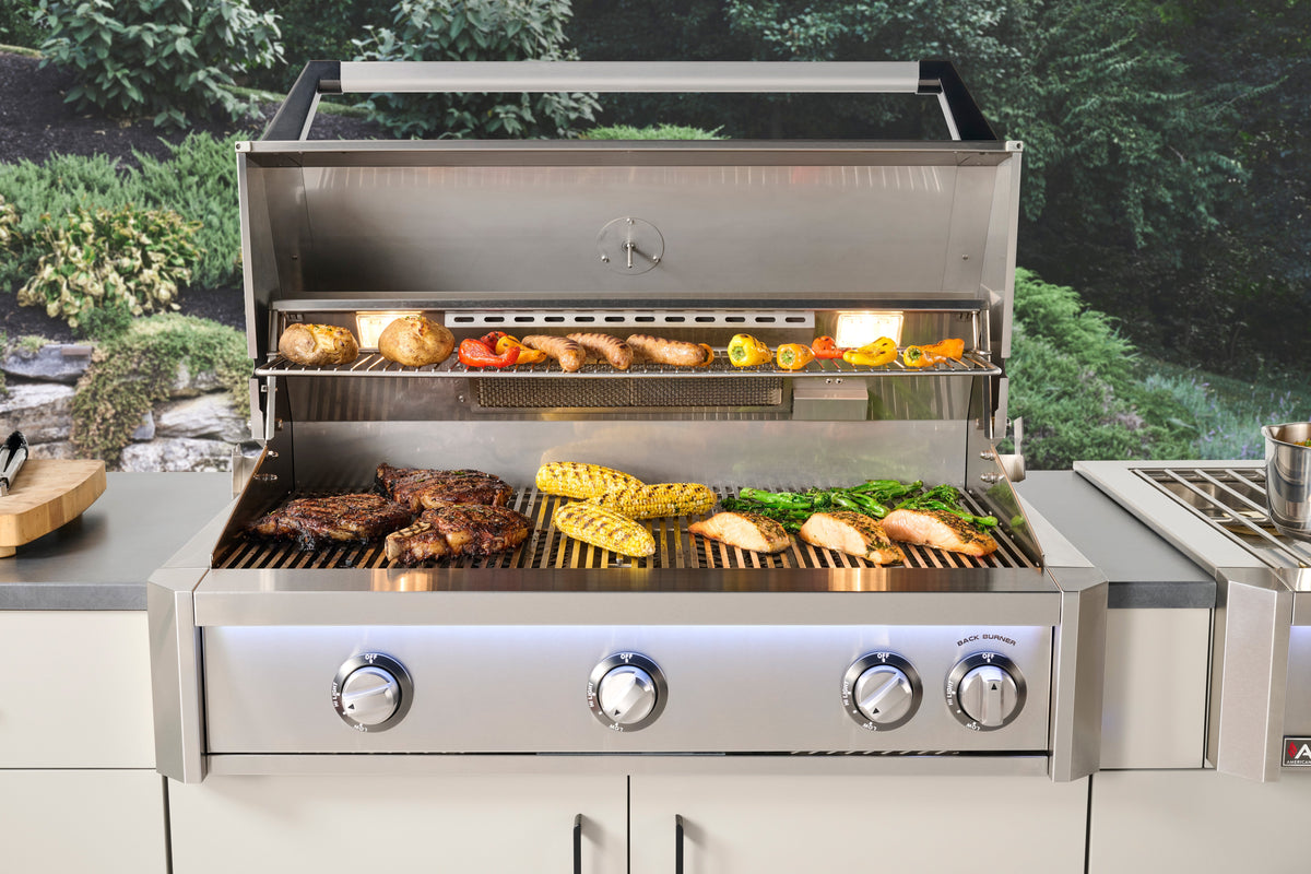 AOG 24-Inch In-Ground Post L-Series Gas Grill (With Rotisserie)