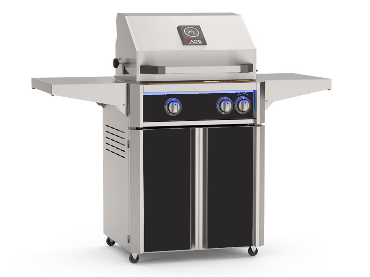 AOG 24-Inch Portable Cart L-Series Gas Grill (With Rotisserie)