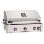AOG L-Series 36-Inch 3-Burner Built-In Gas Grill with Rotisserie & Lights