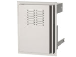 AOG 2026 14-Inch Vertical Single Access Door with Tank Tray and Louvers - Left Hinge (Swings Left)