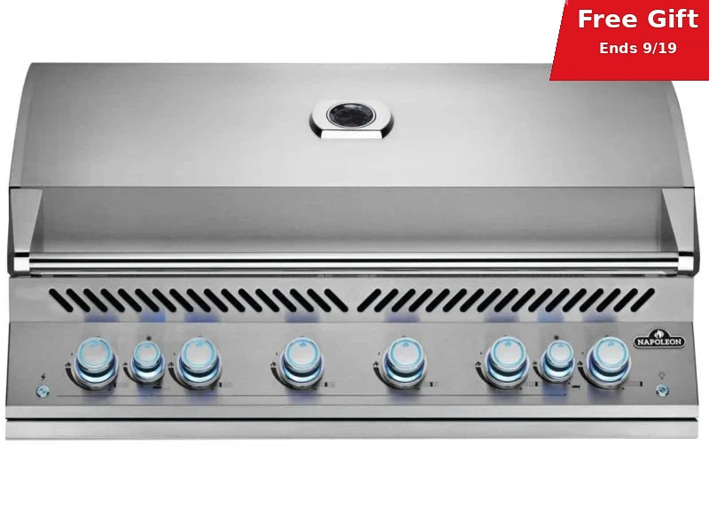 Napoleon Built-In 700 Series 44-Inch Gas Grill with Infrared Rear Burner & Rotisserie Kit