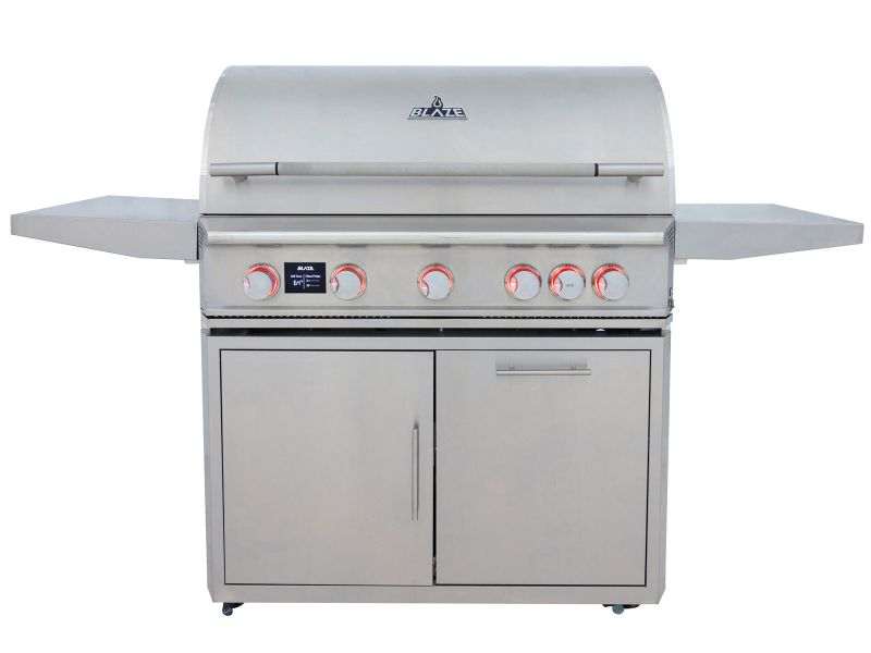 Blaze LTE PRO 40-Inch 5-Burner Gas Grill With Rear Infrared Burner & Rotisserie with Cart