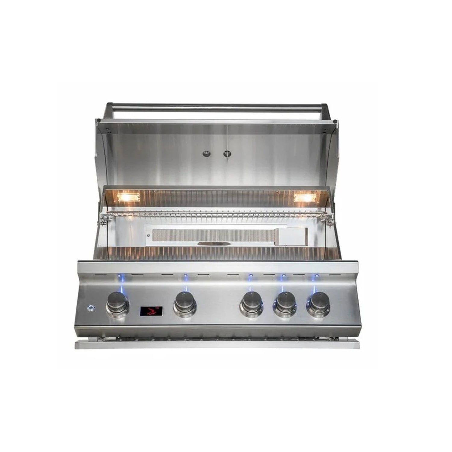 Whistler 32-Inch 4-Burner Built-In Gas Grill With Rear Infrared Burner, Grill Lights, Rotisserie Kit & Cover