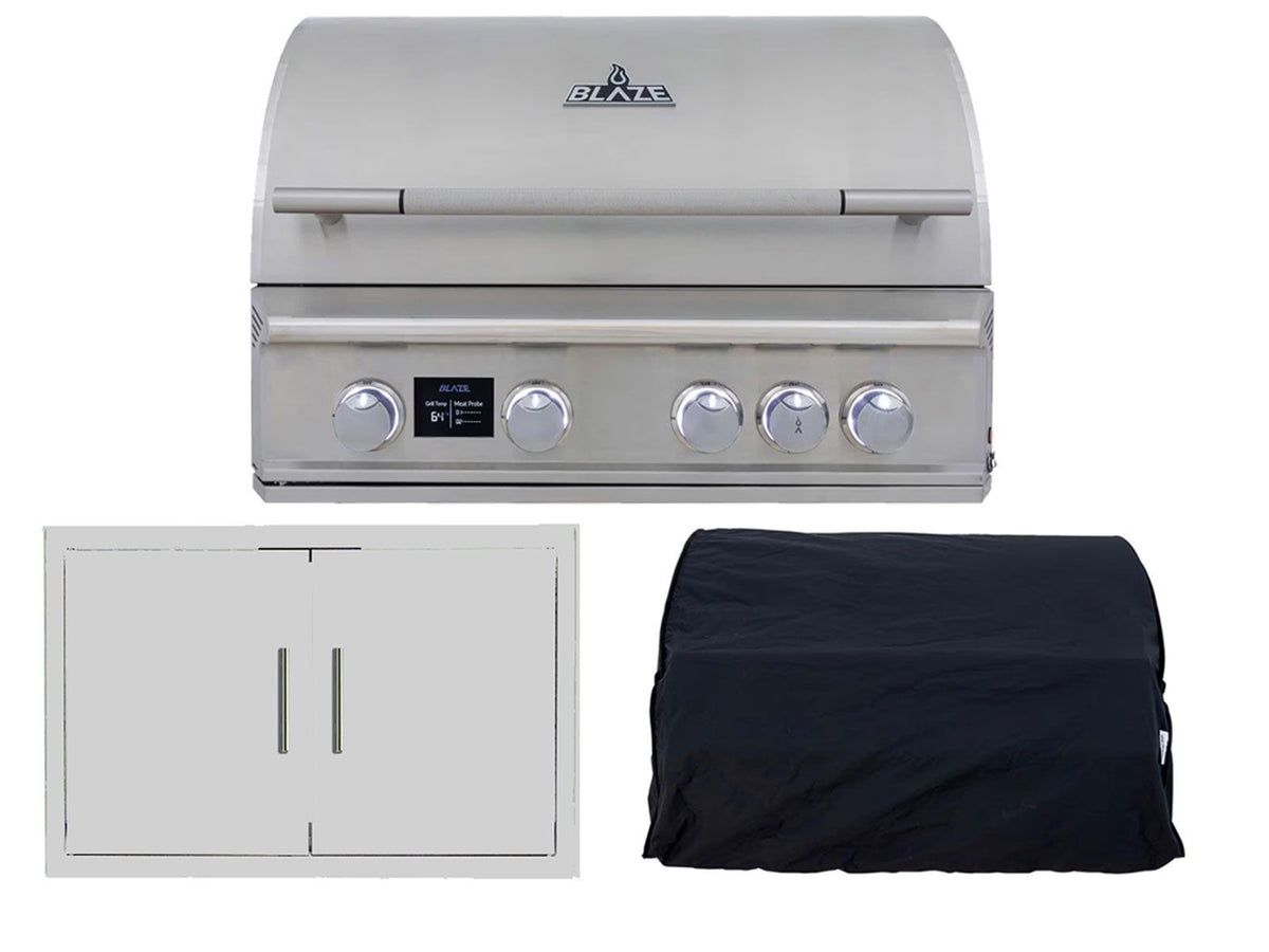 Blaze LTE PRO 3-Piece 32" Outdoor Kitchen Package – package components