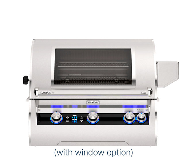 Fire Magic 30-inch Echelon Diamond E660i Built-In Grill - with Magic View Window