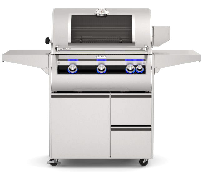 Fire Magic 30-inch Echelon Diamond E660s Portable Grill - analog thermometer, with Magic View Window