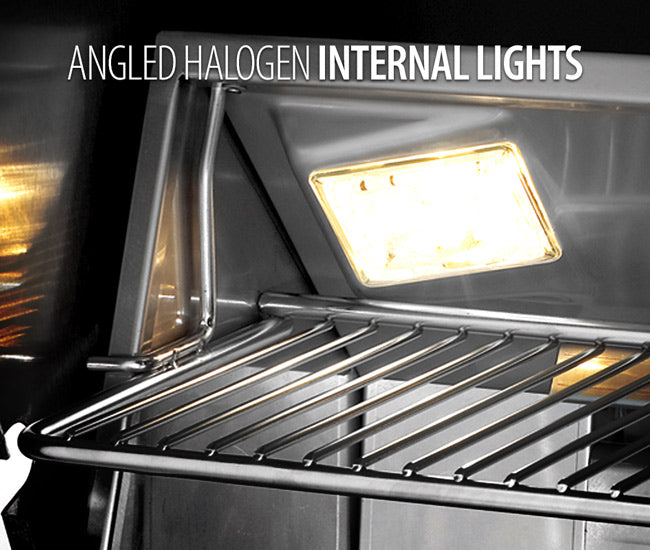 Fire Magic 30-inch Echelon Diamond E660s Portable Grill - interior halogen lights