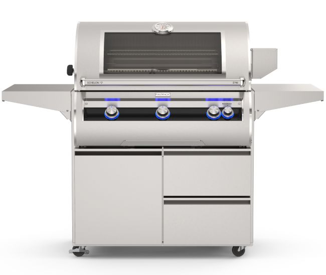 Fire Magic 36-inch Echelon Diamond E790s Portable Grill - analog thermometer, with Magic View Window