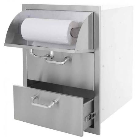 PCM-3-DRAWER STORAGE WITH TOP PAPER TOWEL HOLDER